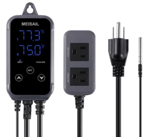 MEISAIL S10B Digital Temperature Controller 2-Stage Outlet Heating & Cooling 10A - Picture 1 of 7
