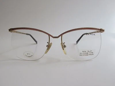 Gafas TARGA DLX 16 Oro Rosa Semi-Sin Borde Vintage 18KHGP Talla 56-16-140    Foto 1 de 4