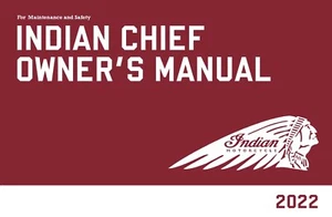Libro Manual de Propietarios Indios 2022 Indian Super Chief Limited - Imagen 1 de 12