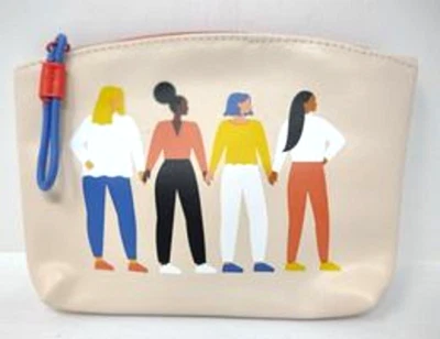 Bolsa de Maquillaje Bolsa Rosa Marca Ipsy Cierre Superior con Cremallera Foto 1 de 3