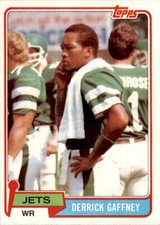 1981 Topps Cards Derrick Gaffney Football Cards #426