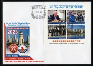 GUINEA-BISSAU 2023 5th BOYI CHINESE CUP YOUTH CHESS TOURNAMENT SHEET FDC - Picture 1 of 1