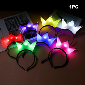 LED Headband Light Up Princess Crown Hoop Fashion Party Decor Accessories