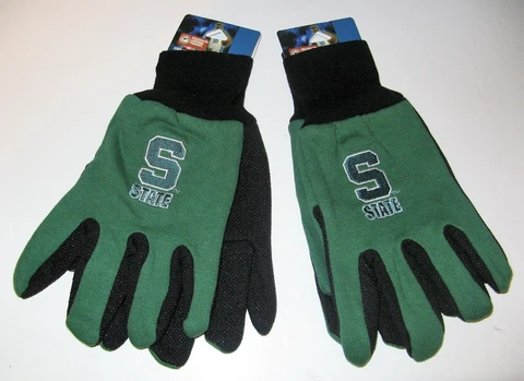 TWO (2) PAIR OF MICHIGAN STATE, SPORT UTILITY GLOVES FROM FOREVER COLLECTABLE Cover