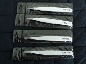 1 x SMOOTH sharp pointed TWEEZERS. White. 105mm long. FREE POSTAGE. - Picture 1 of 4