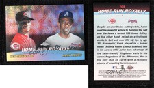 2001 Topps Chrome Combos Refractor Ken Griffey Jr Hank Aaron #TC9 HOF