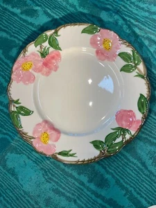 Franciscan Desert Rose 8" plate, California USA various stamps (all photos) - Picture 1 of 6