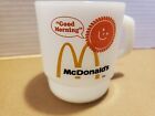 McDonald's "Good Morning" Vintage Coffee Mug Cup Anchor Hocking Fire King 3.5"