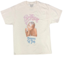 Britney Spears "Princess Of Pop" Men's Short Sleeve T-Shirt Cream Large