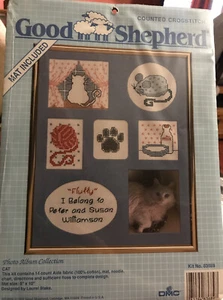 Vintage Good Shepard Laurel Blake Counted Cross Stitch Photo Album kit. New 1989 - Picture 1 of 2