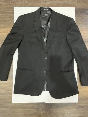 Nick(It) Nick It Sports Coat Jacket Blazer Black Gray Pinstripes Men 42-44L - Image 1 of 4