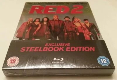 Red 2 Debossed STEELBOOK HMV Exclusive (Blu-ray, UK) Region B LOCKED - Image 1 of 4
