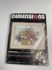 Dimensions Kreuzstich Set Blumenkorb 1988 frisch gepflückt 3083 - Bild 1 von 2