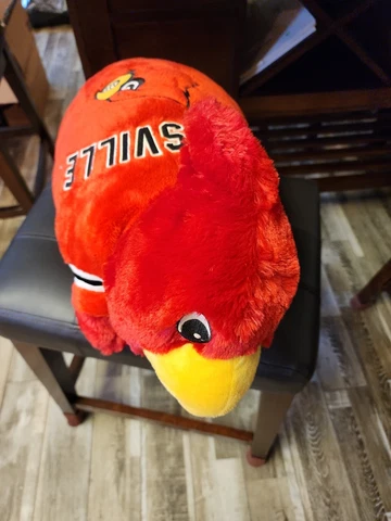 Louisville Cardinals Large 18" Mascot Pillow Pet - NCAA Cover