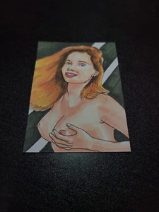 ACEO DRUCK VON Original Kunstdruck Zeichnung Frauen weiblich Akt - Bild 1 von 1