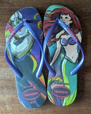 Chanclas Disney x Havaianas para mujer La Sirenita multicolor talla 7/8 Foto 1 de 4