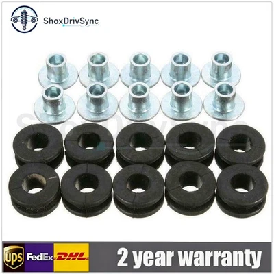 10Pcs Motorcycle Rubber Grommets Bolt For Honda Yamaha Suzuki Kawasaki Fairing - Image 1 of 4