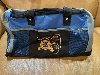 Bolso de noche de doma bordado IDCTA azul Foto 1 de 4