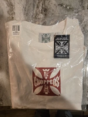 Camiseta de playa larga West Coast Choppers para hombre mediana doble cara nueva con etiquetas Foto 1 de 3