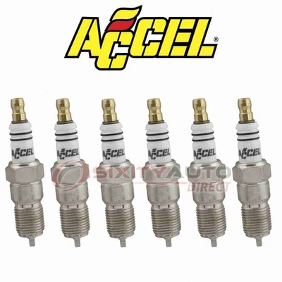 6 pc ACCEL Spark Plug for 1997-2002 Ford E-250 Econoline 4.2L V6 - Ignition le Foto 1 de 4