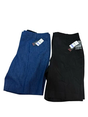 Pantalones Cortos Studio Works Talla 18 Lote De 2 Nuevos Azul Negro Foto 1 de 4