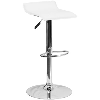 Flash Furniture Backless Bar Stool in White - Image 1 of 4
