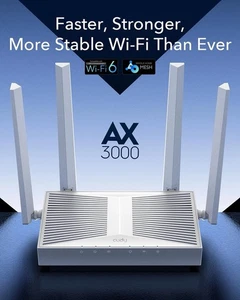 Cudy WR3000E AX3000 Gigabit Dual Band Wi-Fi 6 Mesh Router, MU-MIMO, OFDMA - Picture 1 of 8