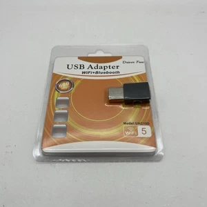 USB WiFi + Bluetooth Adapter UAC10D 600Mbps Dual Band 2,4/5GHz Treiberfrei NEU - Bild 1 von 3