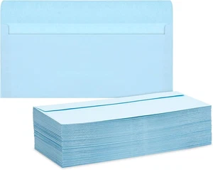 #10 Light Blue Envelopes - Versatile for Letters, Invitations & Resume Paper - B - Picture 1 of 9