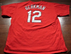 T-shirt vintage St. Louis Cardinals Lance Berkman Majestic XL MLB baseball - Foto 1 di 5