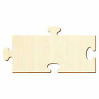 Rechteckiges Holz Puzzleteil - Deko Basteln 5-50cm