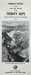 Vintage Angelkarte CA Forellenanglerführer Trinity Alps Siskiyou County 1959 - Bild 1 von 10