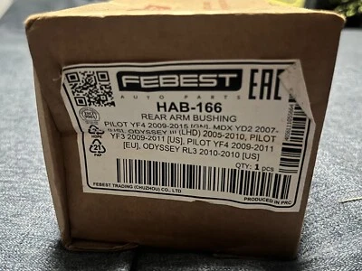 Arm Bushing For Rear Arm Febest HAB-166  OEM# 52371-SZA-A01 - Image 1 of 2
