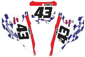 Gráficos de matrícula para Honda CRF450R 2021-2024 y CRF250 2022-2023 personalizados - Imagen 1 de 1