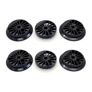 NEW LEGO® Train Steam Locomotive Set 6x Black Spoked Wheels 85489 85489a 85489b - Picture 1 of 2