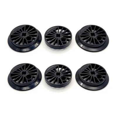 NEW LEGO® Train Steam Locomotive Set 6x Black Spoked Wheels 85489 85489a 85489b - Image 1 of 2