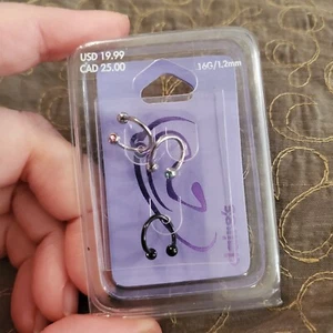 Claire's Cartilage Earrings NWT NIP 16G / 1.2mm, set of three - Picture 1 of 5