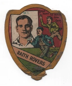(Gd4097) John Baines Football Card Shield, RAITH ROVERS c1915 Bill Inglis Man U - Imagen 1 de 4