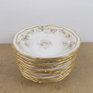 10 Theodore Haviland Limoges Fruit or Dessert Bowls Schleiger 855A VGC France - Picture 1 of 3
