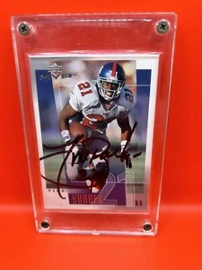 RARE Tiki Barber & Kevin Dyson Signed On Card Auto NY Giants/TN Titans - Bild 1 von 4