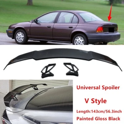 Fit For Saturn SL SL1 SL2 97-02 Trunk Lid Racing Spoiler Wing Universal Painted - Image 1 of 4