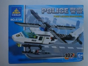 New BRAND 102 PCS Police Aircraft Airplane Building Blocks Helicopter - Picture 1 of 5