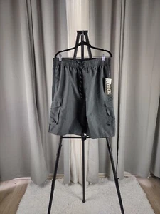 Tru Cal Gray Drawstring Mesh Lined 2 Side Pockets Swim Shorts Size 2XL (NWT) - Picture 1 of 11