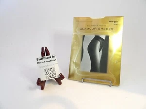 VTG Victoria's Secret Glamour Sheers Lace High-Cut Pantyhose Almost Black Small - Picture 1 of 3