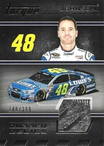 Jimmie Johnson 2016 Torque Racing ~ Reliquias de goma ~ neumático en R/U #RR-JJ *s/n 148/399* - Imagen 1 de 2