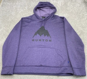 Sudadera con Capucha Burton Para Hombre XL Púrpura Cordón Bolsillo Grande Logo Vellón 6011 - Imagen 1 de 14