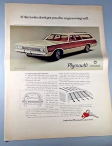 Anuncio original de revista Plymouth Sport Suburban Wagon 1969 - Imagen 1 de 1