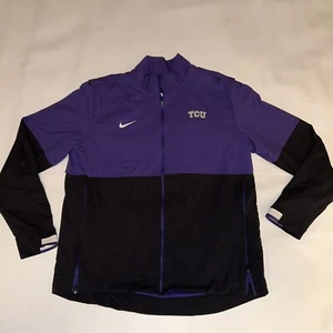 TCU Horned Frogs Nike On Field Lightweight Jacket Full Zip Sz Large NCAA - Picture 1 of 12