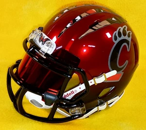 Casco de fútbol americano Cincinnati Bearcats súper personalizado tamaño mini Riddell Speed rojo/negro - Imagen 1 de 10
