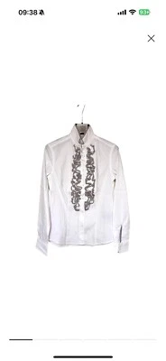 Made In Italy ! BLOUSE WITH RUFFLES. GUGLIELMINOTTI MILANO Brand ! - Image 1 of 4